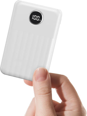 Portable Charger,Ultra Slim 10000mAh 22.5W Power Bank,USB C in/Output Fast Charging Mini Battery Pack Compatible