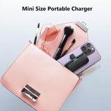 Mini Portable Charger USB C Power Bank,Upgraded 5000mAh PD Fast Charging Battery Pack