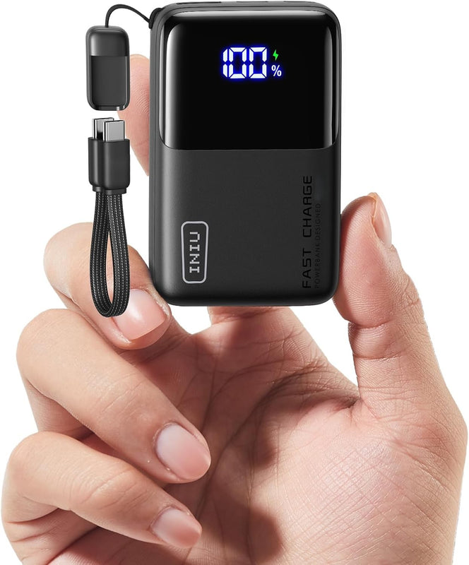 Mini Portable Charger, Small 45W PD Power Bank, 10000mAh USB C in&Out Fast Charging Pocket Size Battery Pack