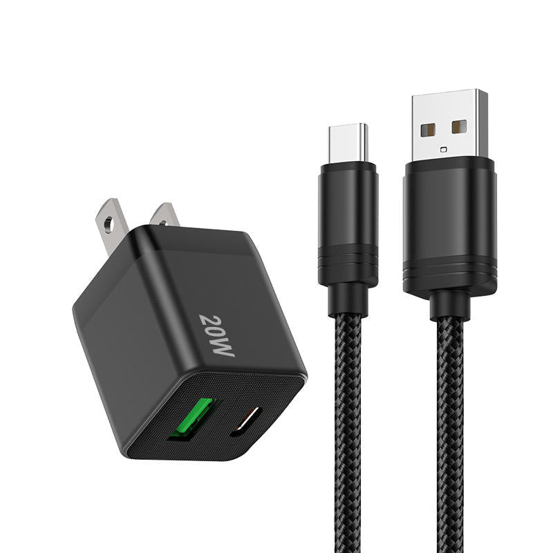 20-W-Schnellladegerät, universeller Dual-Port-Netzadapter (A+C) (Kopie)